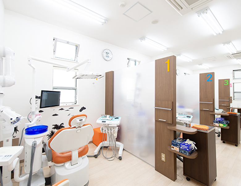 矢口渡（大田区・蒲田）の歯医者、のびのび歯科・矯正歯科の診療室